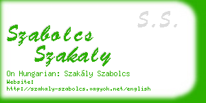 szabolcs szakaly business card